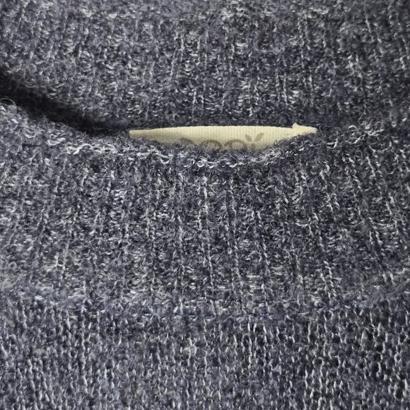 ODDY Women's Knit Mock Neck Sweater Navy Blue Pink Size M/L NWT - Picture 4 of 7